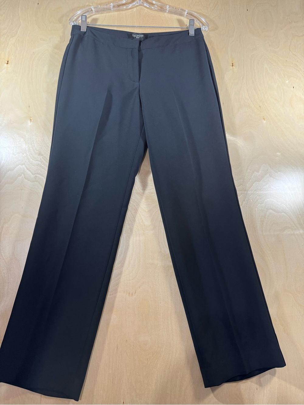Talbots Women’s Black Tailored Straight-Leg Dress Pants Size 6P